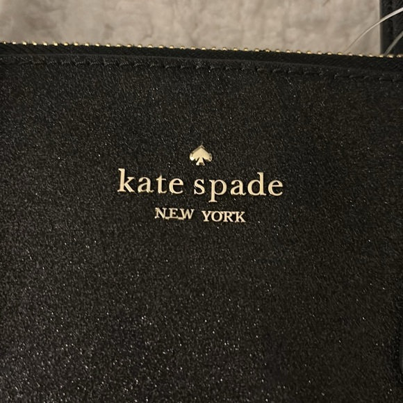 NWT Kate Spade Small Joeley Satchel in black (001) with sparkles - Picture 2 of 16